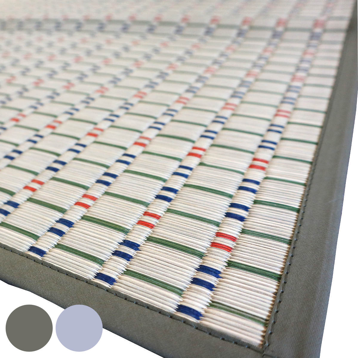 い草ラグ 江戸間 2畳 せせらぎ 174×174cm 掛川織 花ござ （ い草マット い草カーペット カーペット ラグ ござ 天然素材 い草 抗菌力 防カビ性 消臭性 除湿 保湿 静音 静音性 防カビ 抗菌 空気清浄 リラックス マット ）【39ショップ】