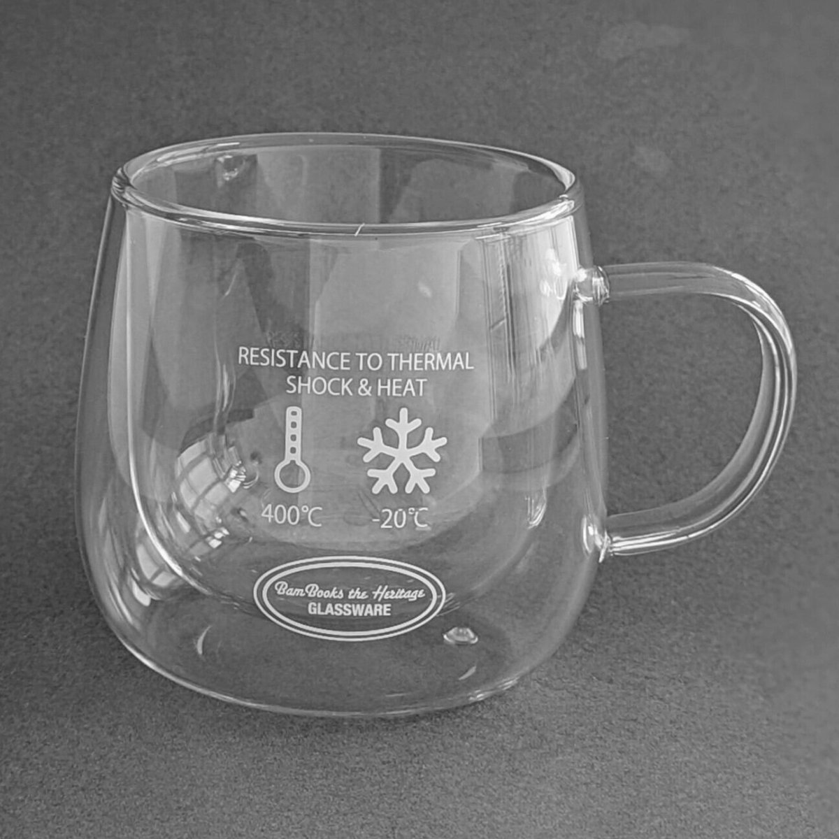 マグカップ 300ml DOUBLE WALL MUG （ コップ グラス ガラス 耐熱ガラス 電子レンジ対応 食洗機対応 マグ カップ 取っ手付き おしゃれ シンプル ホット アイス コーヒー 紅茶 ティーウェア ）【39ショップ】 interior-palette-10192482 インテリアパレット パッケージ画像