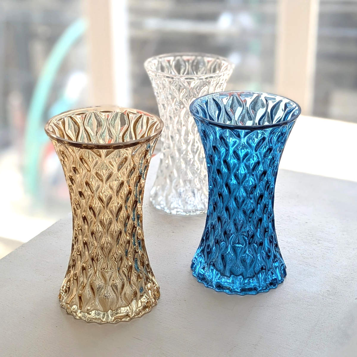 花瓶 GLASS FLOWER VASE TOWER S （ 花ビン 花びん 花器 フラワーベース フラワー 花 飾る 花入れ ガラス ガラス製 色ガラス おしゃれ 一輪挿し ）【39ショップ】