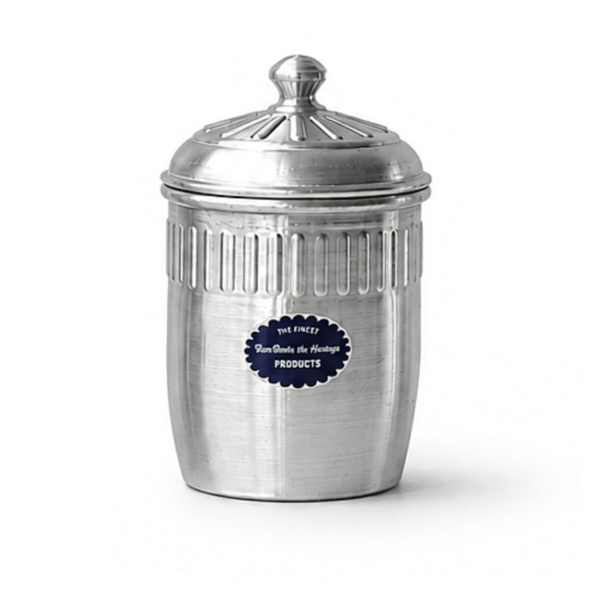 キャニスター アルミニウム L 600ml （ アルミ 保存容器 小物入れ コーヒー缶 ストッカー スパイスケース キッチン収納 おしゃれ ヴィンテージ アンティーク ）【39ショップ】 interior-palette-10212525 インテリアパレット パッケージ画像