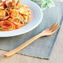 フォーク WOODN 21cm L 天然木 木製 ( テーブルフォーク カトラリー 洋食器 サオ 木製食器 木 おしゃれ かわいい カフェ風 サオの木 ) 【3...