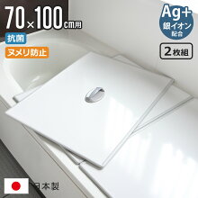 風呂ふた 組み合わせ 70×100cm 用 取っ手付き U10 2枚組 Ag銀イオン 日本製 実寸68×98cm