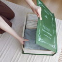 収納袋 衣類 ストレージブックス 幅50×奥行35×高さ15cm Mサイズ ( 小物 棚上 収納 マルチ収納 クローゼット収納 本型 ブック型 小物入れ 収納ケ...