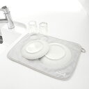 水切りマット たっぷり吸水マット ( マイクロファイバー 水切り マット 吸水マット シンクマット 食器 乾燥 ディッシュクロス ふきん 食器拭き ドライングマ...