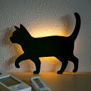 LEDライト Thats Light！ CAT WALL LIGHT おさんぽ （ 足元灯 LED 猫 フット ライト ウォールライト ねこ おしゃれ センサーライト 屋内 電池式 ウォールステッカー 光る ネコ センサー 壁 キャット ） 【39ショップ】