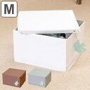 収納ボックス スッキリコ M 幅30×奥行33×高さ20cm ボックス フタ付き ( 布 小物収納 小物ケース 収納ケース 小物入れ 収納 持ち手付き 布製 取...