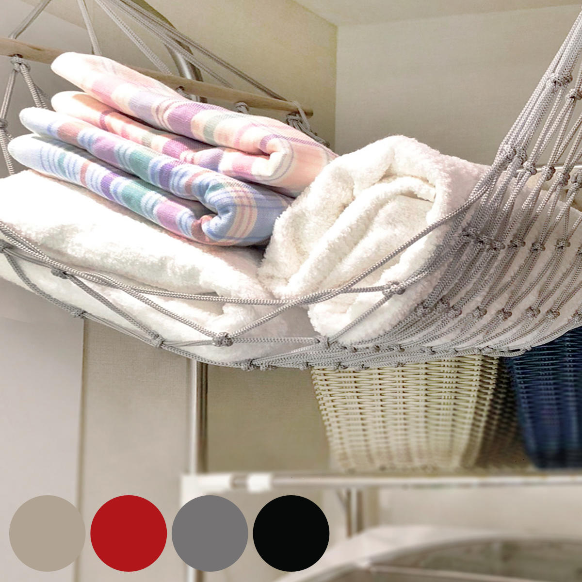 吊り下げ収納 ルームモック ハンモック おもちゃ 収納 隙間収納 ( ぬいぐるみ おしゃれ 吊り下げ 小物収納 ネット 吊り下げラック デッドスペース 見せる収...