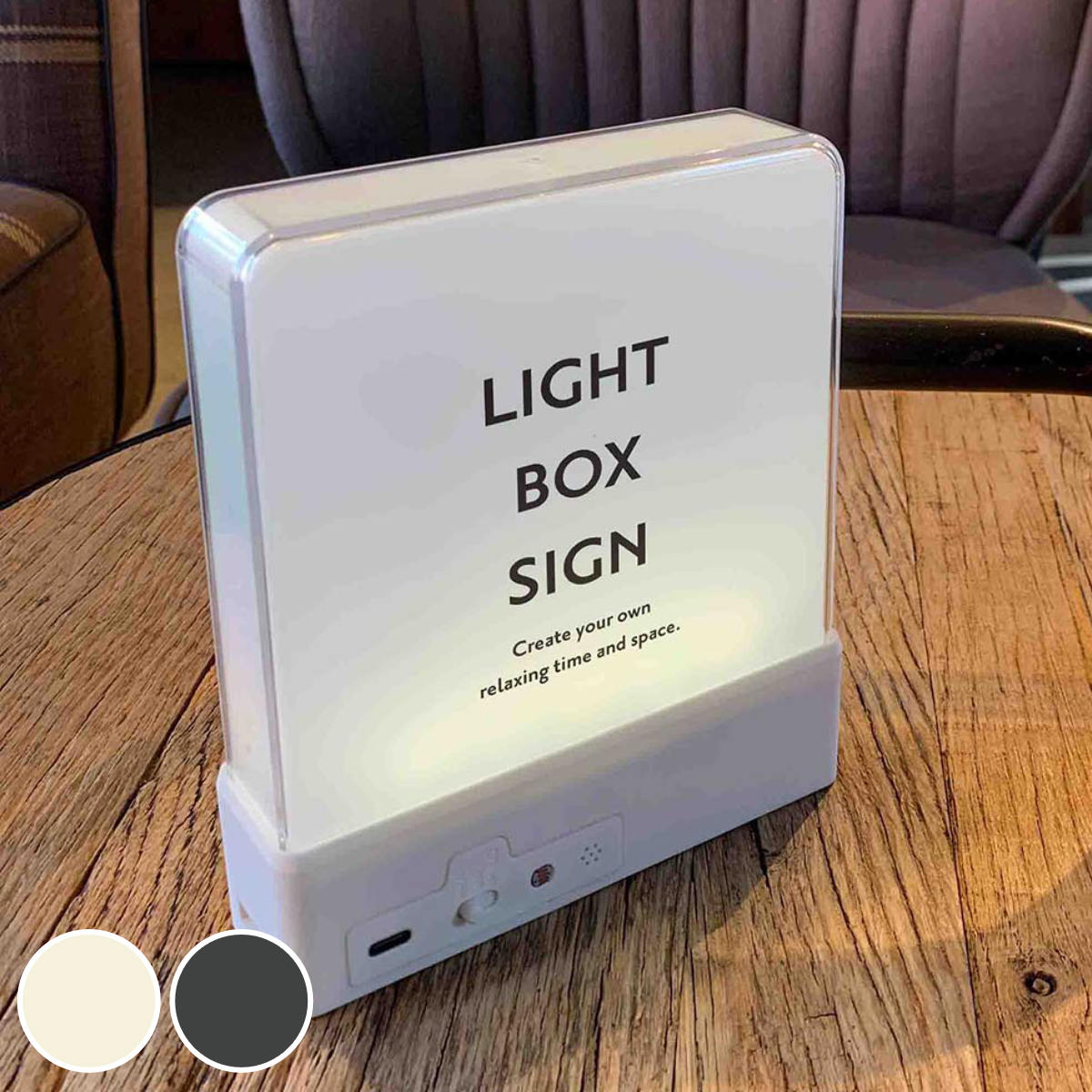 ウォールライト テーブルライト LIGHT BOX SIGN 本体 （ ライト ランプ 照明器具 置き型 壁掛け 看板風 電池式 コード式 USB給電 間接照明 インテリア 卓上 センサー付き インテリアライト 壁面 壁 英字 文字 ）【39ショップ】