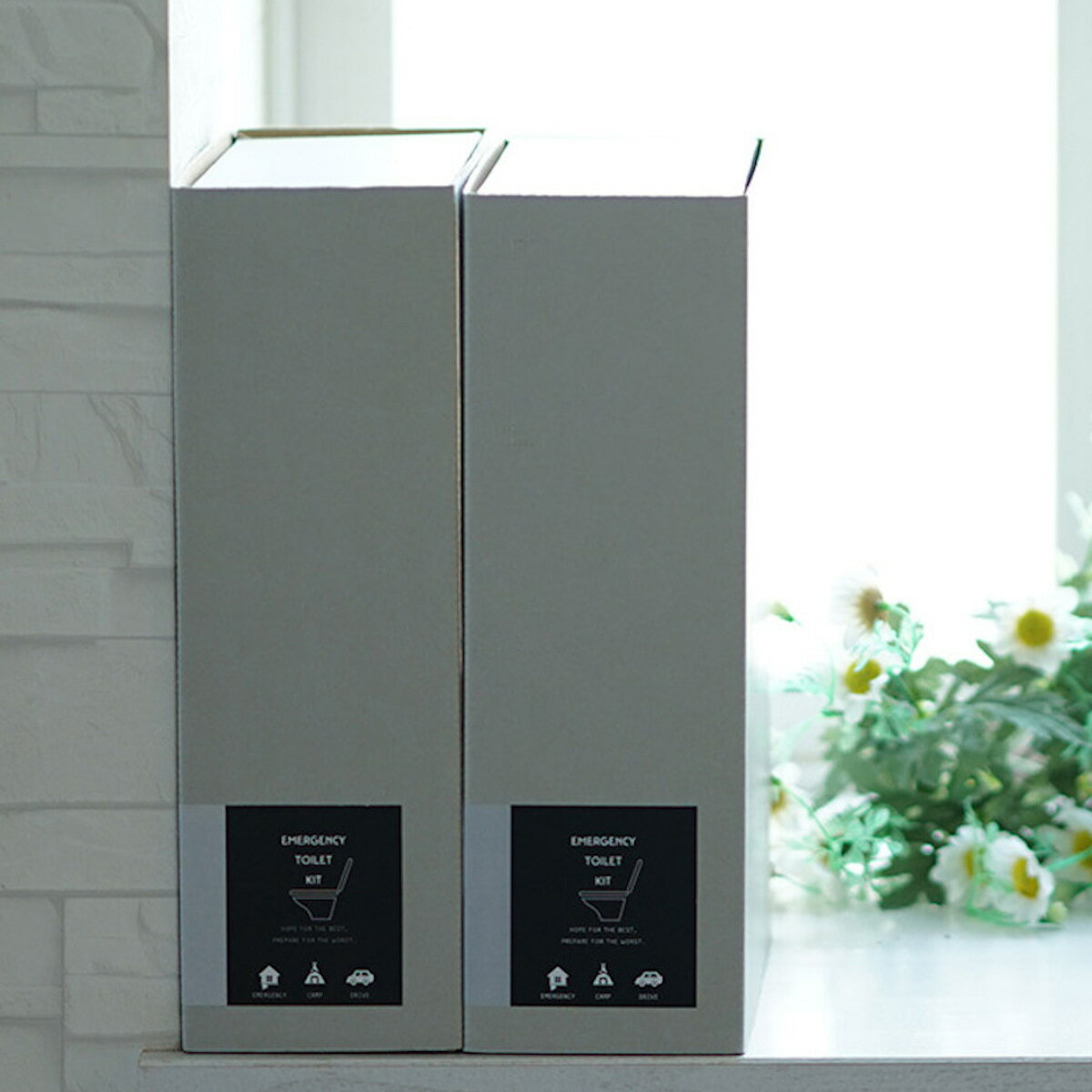 緊急用トイレキット 60個入り ETK-03-GY ( 災害 トイレ 抗菌 非常用 凝固剤 防災 非常時 緊急用 防災グッズ おしゃれ 簡易 キャンプ 携帯トイ...