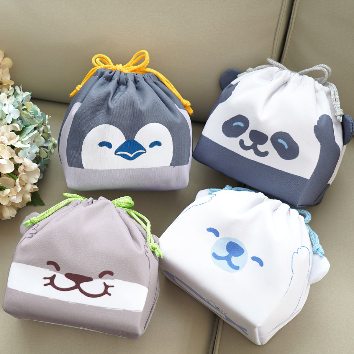 弁当袋 ぎゅっとランチきんちゃく 保冷 ( 保冷巾着 お弁当袋 お弁当入れ ランチバッグ おべんとう袋 マチ有り 巾着 お弁当包み 弁当包み お弁当 弁当 持ち...