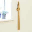 靴べら 50cm マグネットでくっつく靴ベラ 木製 磁石 ( 靴ベラ マグネット 天然木 けやき 欅 長さ50cm ロング コンパクト 壁掛け 粘着テープ ネジ...