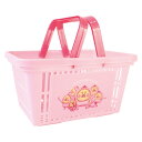 かご バスケット こびとづかん キャラバスケット 幅24.9×奥行18×高さ13cm ( 収納 収納バスケット プラスチック おもちゃ入れ 子供部屋 カゴ ハンドル付き おもちゃ箱 おもちゃ 子供 片付け 整理整頓 キャラクター )【39ショップ】