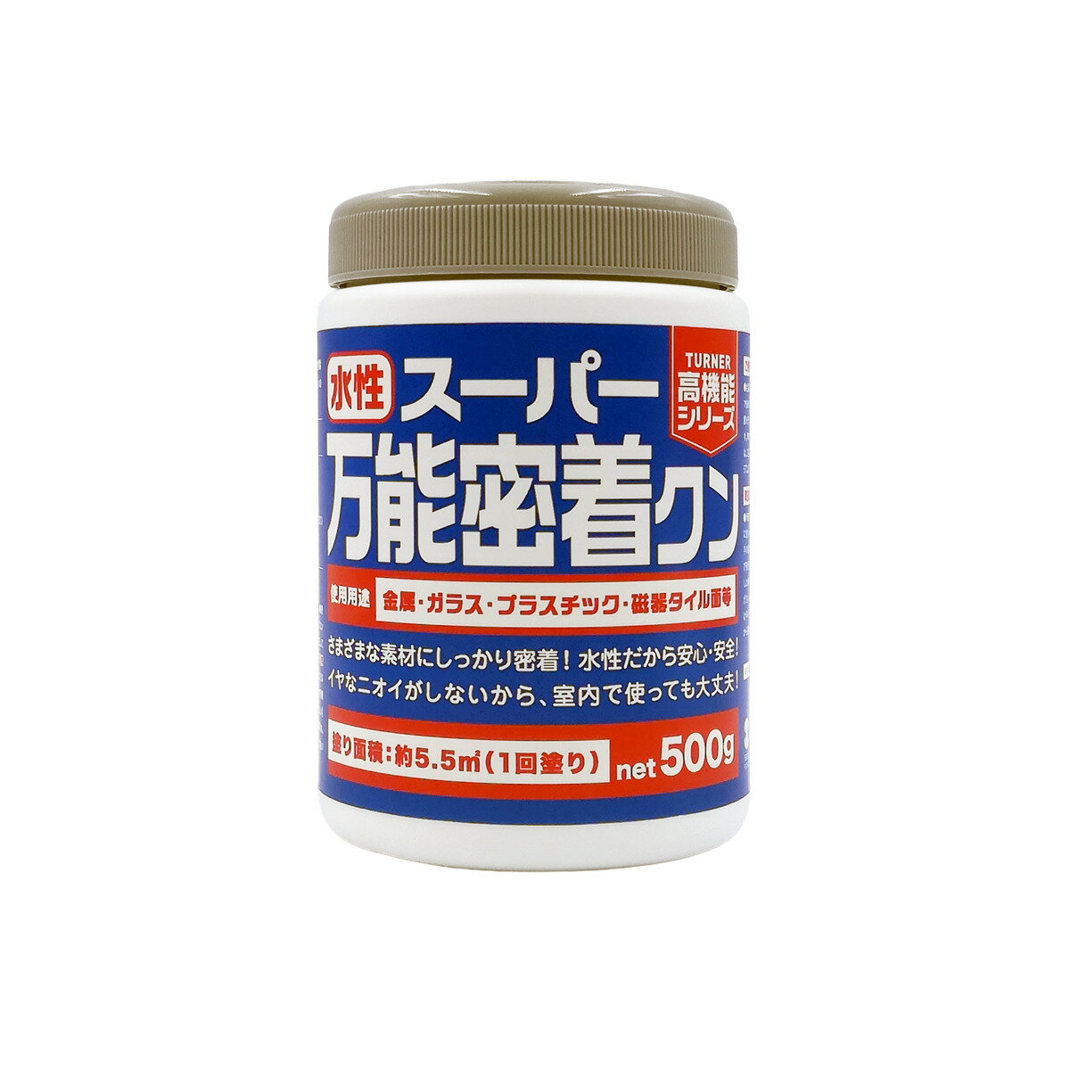 サイズ容量約 500g内容量1個成分合成樹脂、水、防腐剤注意事項※塗装する基材(素地)が金属や、プラスチックの場合【基材(素地)に対する密着性一覧※1】を参照して、アルコールうすめ液等で脱脂、または目粗しをしてください。備考用途：塗装用下塗剤塗り面積：約5.5平方メートル/500g(1回塗り)区分返品・キャンセル区分（小型商品）ギフトラッピングページを見る●様々な素材に密着する、水性タイプの塗装用下塗り剤です。●金属・ガラス・プラスチック・磁器タイル面など、塗料が密着しにくい素材にも対応します。●嫌な臭いが少なく、液だれもしにくいため、扱いやすいです。おすすめポイント様々な素材に密着する、水性タイプの塗装用下塗り剤 500g様々な素材にしっかり密着する塗装用下塗り剤です。金属・ガラス・プラスチック・磁器タイル面など、塗料が密着しにくい素材にも対応し、優れた密着力を発揮します。臭いが少なく扱いやすい水性タイプで扱いやすく、嫌な臭いがしにくいため室内作業にも最適。屋外でも使用可能な強力な密着性があります。液だれしにくく、均一に塗りやすいため、初心者の方でもスムーズに作業できます。ご注意点塗装する基材(素地)が金属や、プラスチックの場合【基材(素地)に対する密着性一覧※1】を参照して、アルコールうすめ液等で脱脂、または目粗しをしてください。サイズ違い180g500g【▲このページの商品】関連キーワード：500グラム 軟鋼板 ブリキ アルミニウム ステンレス トタン ガルバリウム鋼板 クロムメッキ 銅板 アクリル板 硬質塩ビ ポリカーボネート ABS ベークライト デコラ板 メラミン化粧板 FRP コンクリート モルタル ケイカル板 ガラス板 ホーロー 陶器質タイル 磁器質タイル 素焼き瓦 釉薬瓦 アスファルトシングル 密着 接着 剥がれ はがれ 色ムラ 光沢ムラ 汚れ シミ 対策 防止 シーラー プライマー フィラー 建材 屋根 外壁 家 エクステリア 外装 内装 建築 図工 工作 趣味 工事 大工 diy 業務用 設備 備品 LH21192 関連商品はこちら塗装用下塗剤 水性 スーパー万能密着クン 181,380円接着剤 タフグルー 500g 人工芝専用接着剤6,080円接着剤 タフグルー 16kg 人工芝専用接着剤33,660円接着剤 タフグルー 5kg 人工芝専用接着剤 12,100円剥離剤 タフリムーバー 接着剤専用剥離剤 7,680円保冷剤 クールメイト 500g ハードタイプ 508円ウォールパネル 壁に貼れる天然木パネル SOL48,300円ウォールパネル 壁に貼れる天然木パネル SOL42,800円ウォールパネル 壁に貼れる天然木パネル SOL24,800円ウォールパネル 壁に貼れる天然木パネル SOL22,800円ウォールパネル 壁に貼れる天然木パネル SOL13,000円ウォールパネル 壁に貼れる天然木パネル SOL12,000円