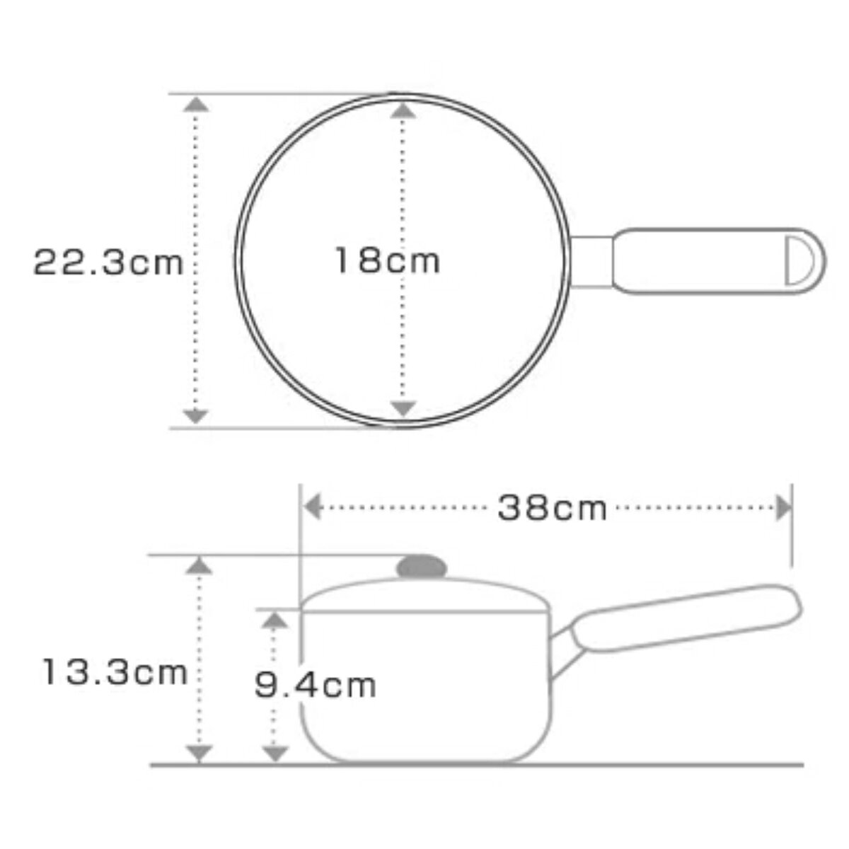 片手鍋 マジカルユミック エテルナ 片手深型鍋 18cm UMIC ユミック IH対応 （ ガス火対応 深型片手鍋 調理器具 18センチ 片手なべ なべ 鍋 蓋付き フタ付き ステンレス製鍋 IH対応片手鍋 オール熱源対応 ）【39ショップ】 interior-palette-10072539 インテリアパレット サンプル画像2