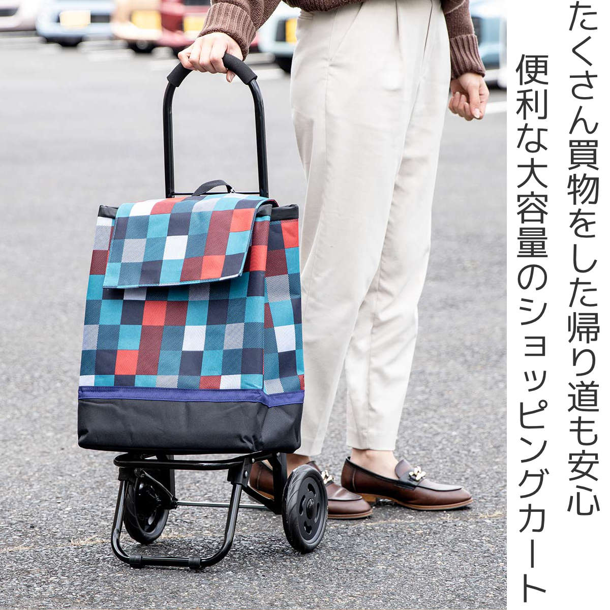 ショッピングカート CHARMISS 被せタイプ 28L 大容量 （ キャリーカート 買い物カート 折りたたみ 軽量 2輪 カート おしゃれ 買い物 保温 保冷 バッグ トートバッグ キャリーバッグ ショルダーバッグ 巾着 ポリエステル ）【39ショップ】