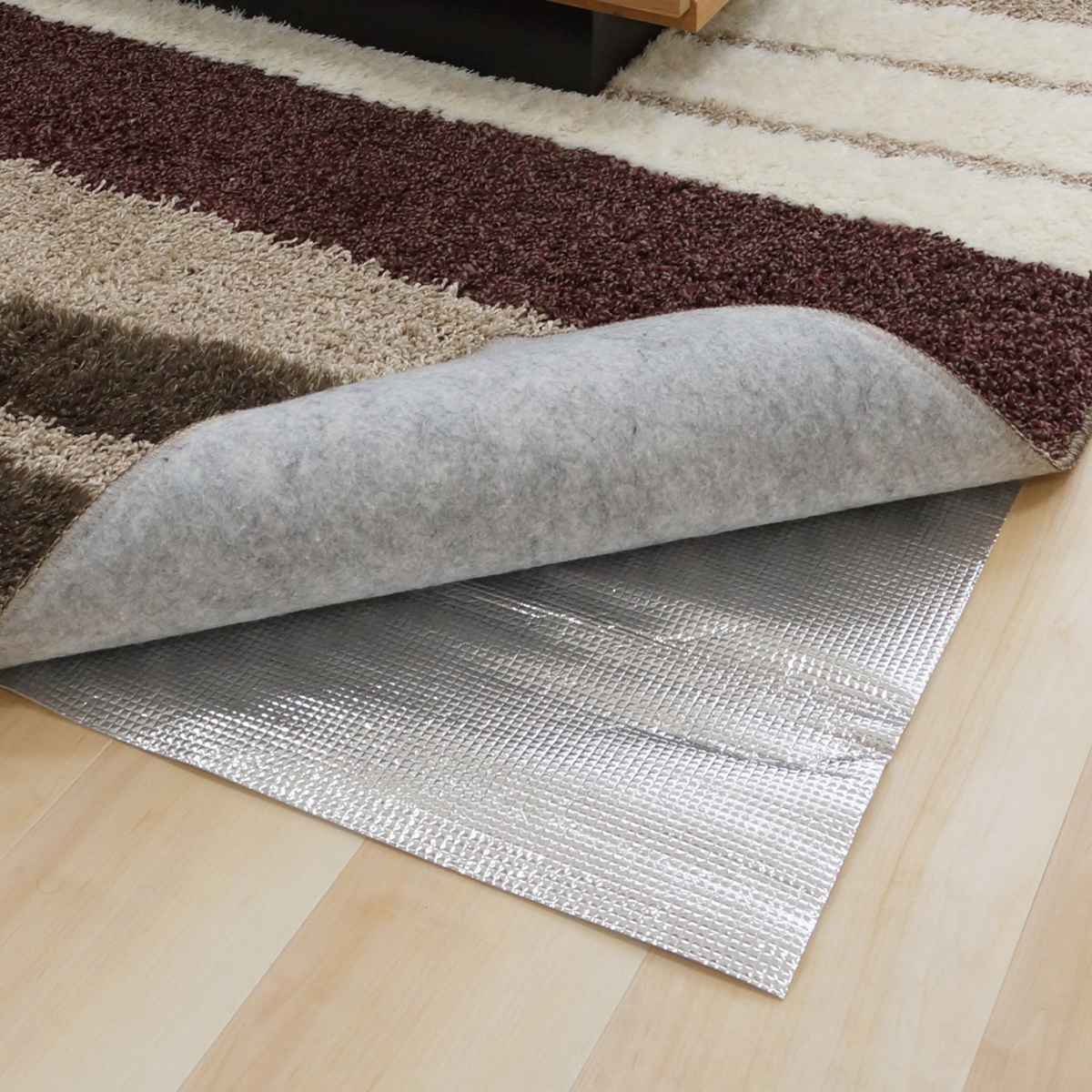 保温シート アルミマット 防ダニ ほかほかDX 1.5畳 折り畳みタイプ ジョイント式 （ 2枚入 60×170 厚さ5mm 防音1級 断熱シート 保温マット ホットカーペット 断熱マット カーペット ラグ 絨毯 下敷き アルミ 保温 冷気 遮断 断熱 ）【39ショップ】