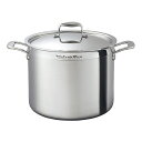 Vita Craft 寸胴鍋 13.6L IH対応 ビタクラフトプロ No.0214 業務用 両手鍋 ( ビタクラフト ガス火対応 両手なべ 深型鍋 厨房用品 厨房器具 VitaCraft Pro 鍋 蓋付き 無水調理 無油調理 28cm なべ 余熱調理 5層構造 業務用鍋 )【39ショップ】