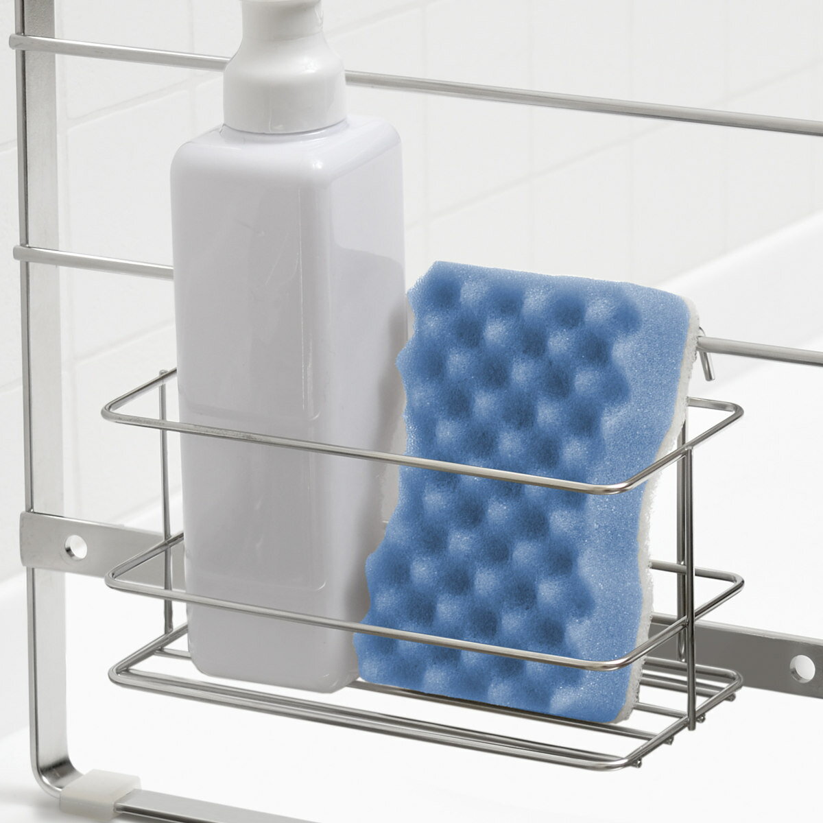 スポンジ入れ キッチンラック用 SUIグート スポンジラック ( ラック トレー スポンジ 洗剤 ボトル 小物収納 スリム ステンレス パーツ カスタマイズ 水...