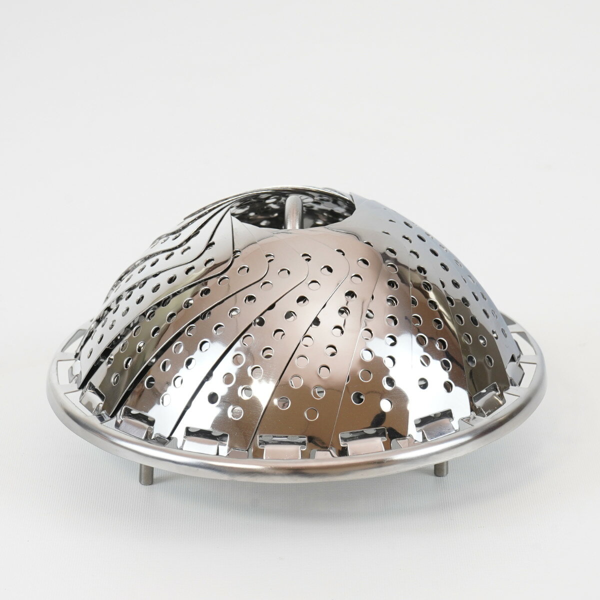 蒸し器 24cm ステンレス製 ジー・クック （ スチーマー ステンレス蒸し器 鍋用 フライパン用 フリーサイズ 食洗機対応 蒸しプレート 丸型蒸し器 円形 サイズ 調節可能 蒸し料理 蒸し野菜 調理器具 ）【39ショップ】 interior-palette-10214878 インテリアパレット サンプル画像3
