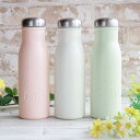 水筒 直飲み mil マグボトル 480ml ミルク瓶 保温 保冷 ステンレス製 ピンク ( 軽い 軽量 ボトル ミニボトル プチボトル かわいい ミニサイズ ...