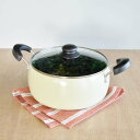 両手鍋 24cm IH対応 コロージュ ガラス蓋付き 炊飯 6合 ( ガス火対応 両手なべ 鍋 なべ 24センチ アルミ鍋 ガラス蓋付き 調理鍋 おしゃれ 調理...