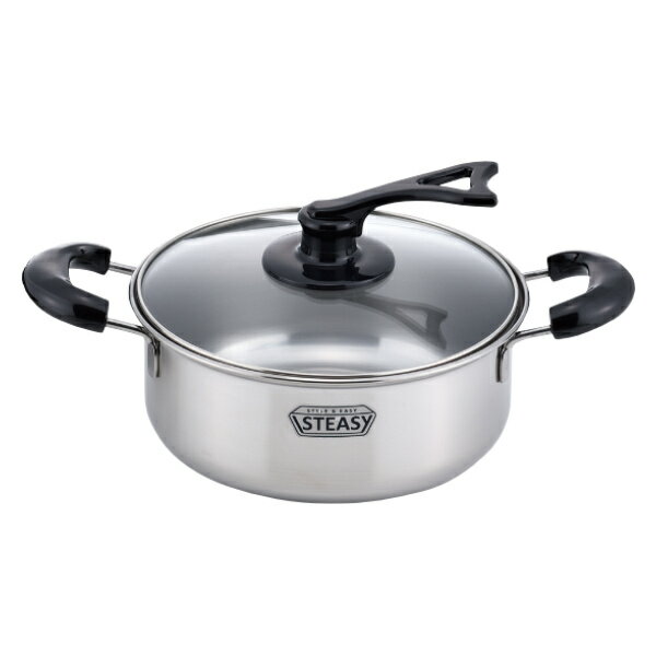 IH対応5点セット スティージ— STEASY 片手鍋18cm 両手鍋20cm ケトル2.5L フライパン24cm パスタポット20cm （ 送料無料 ガス火 ih 対応 鍋 ケトル フライパン セット 炒め鍋 なべ パスタポット 18cm 20cm 24cm やかん ステンレス ）【39ショップ】