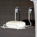 ソープディッシュ 浮かせる収納 アメニック ステンレス 日本製 ( 石鹸トレー 吸盤 ソープトレイ 石けん置き 石鹸 お風呂 石けん皿 ソープトレー 石鹸置き 手洗い 洗顔 石けん バスグッズ ) 【39ショップ】