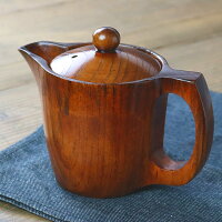 急須 一体型 漆 木製 ティーポット 天然木 食器 （ 木製ポット 漆塗り ポット 紅茶ポット 茶器 ティポット 漆塗り 木製食器 木目調 木目 木 きゅうす 和モダン 和風 和食器 おしゃれ ）【39ショップ】