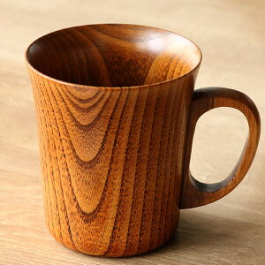 マグカップ 280ml 木製 漆 ティーカップ 天然木 食器 （ コップ マグ カップ コーヒーカップ 木 漆塗り 木目 木製食器 漆塗 塗り おしゃれ コーヒー 紅茶 木製カップ 割れにくい ）【39ショップ】