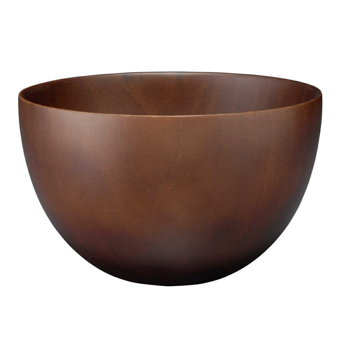 汁椀 ナチュラルボール ダークブラウン 大 （ 12.5cm 天然木 食洗機対応 日本製 ウッドボウル スープボウル ボウル 椀 おわん お椀 食器 大きめ 軽い シンプル 北欧 おしゃれ カフェ風 木目 ）【39ショップ】