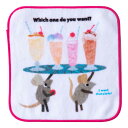 ミニタオル レオレオニ フレデリック 15×15cm パフェデザート ( ハンドタオル 手拭き 絵本 キャラクター ハンカチ タオルハンカチ 綿100 ウォッシュタオル 手ふき 手洗い えほん 名前ラベル 名前タグ ) 【39ショップ】