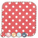 ミニタオル ガーゼミニハンカチ 15×15cm ドット ( ハンドタオル 手拭き ガーゼ ハンカチ  ...