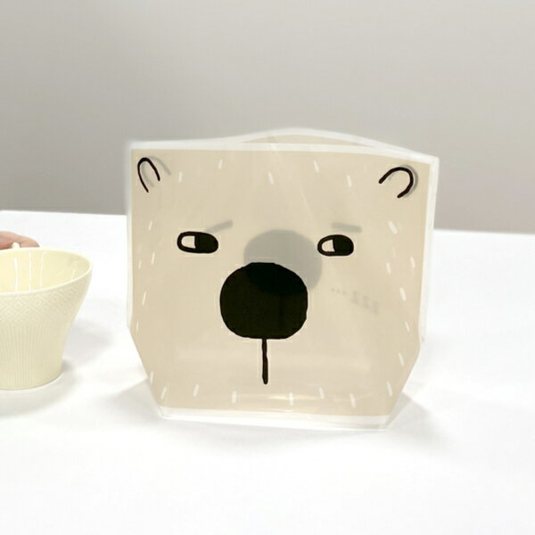 ゴミ袋 18x24cm マチ10cm 卓上 ゴミ箱 使い捨て （ ポリ袋 ごみ袋 自立 マチ付き ごみ箱 卓上ゴミ箱 キッチン 台所 食卓 ゴミ 袋 そのまま マチ 自立する 使い捨てゴミ箱 ふくろう くま おしゃれ かわいい ） 【39ショップ】のサムネイル