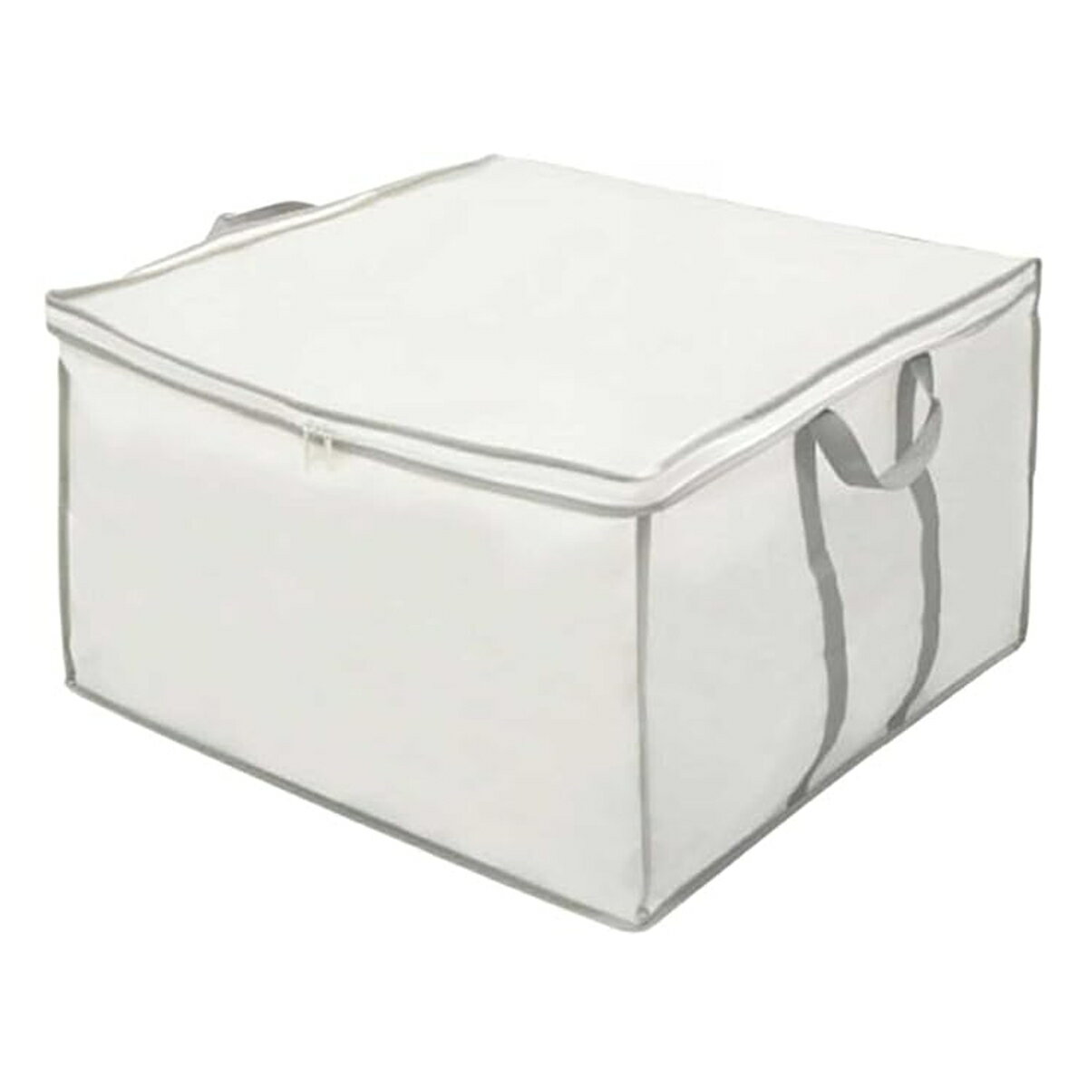 座布団袋 クッション・座布団袋 収納袋 持ち手付き 幅60×奥行56×高さ35cm （ 座布団 収納 ざぶとん クッション 袋 衣類収納 押入れ収納 クローゼット収納 不織布 収納用品 衣類 寝具 保管 ）【39ショップ】