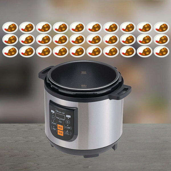 ワンダーシェフ 電気圧力鍋 8L 楽ポンプロ 業務用 マイコン電気圧力鍋8L 100Vコンセント対応 圧力鍋 （ wonderchef 電気式圧力鍋 圧力式電気鍋 圧力なべ 8リットル 調理家電 電気調理器 家電 炊飯 電気鍋 鍋 Wonder chef ）【39ショップ】 interior-palette-10116704 インテリアパレット サンプル画像2