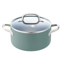 両手鍋 20cm IH対応 グリーンパン GREEN PAN MAY FLOWER メイフラワー キャセロール ( ガス火対応 両手なべ 調理鍋 20センチ セ...