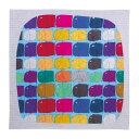 風呂敷 お弁当 50cm アールブリュット いろいろな色のさかな ( お弁当包み 包み ふろしき クロス 風呂敷き 綿100% 50センチ 正方形 綿 コットン マルチクロス おしゃれ 手土産 ブックカバー ティッシュカバー ラッピング )【39ショップ】