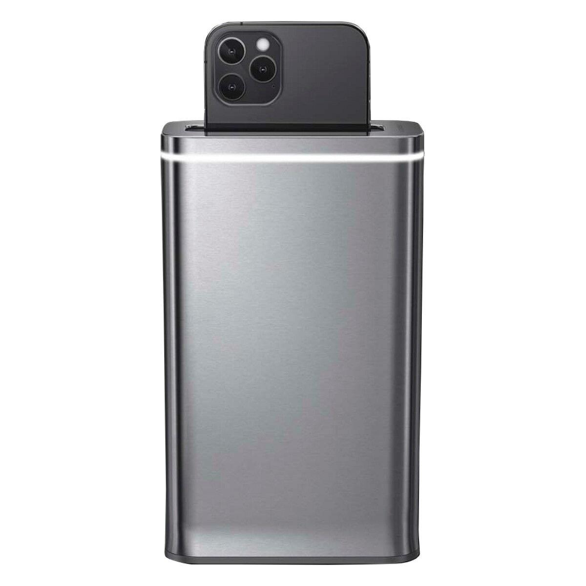 simplehuman クリーンステーション （ 送料無料 スマホ 除菌ボックス 消毒ボックス 除菌ケース 滅菌器 消毒器 UV 紫外線 簡単 除菌 ウイルス 除去 対策 予防 スマートフォン 清潔 衛生的 スマホ用 ステンレス製 ）【39ショップ】