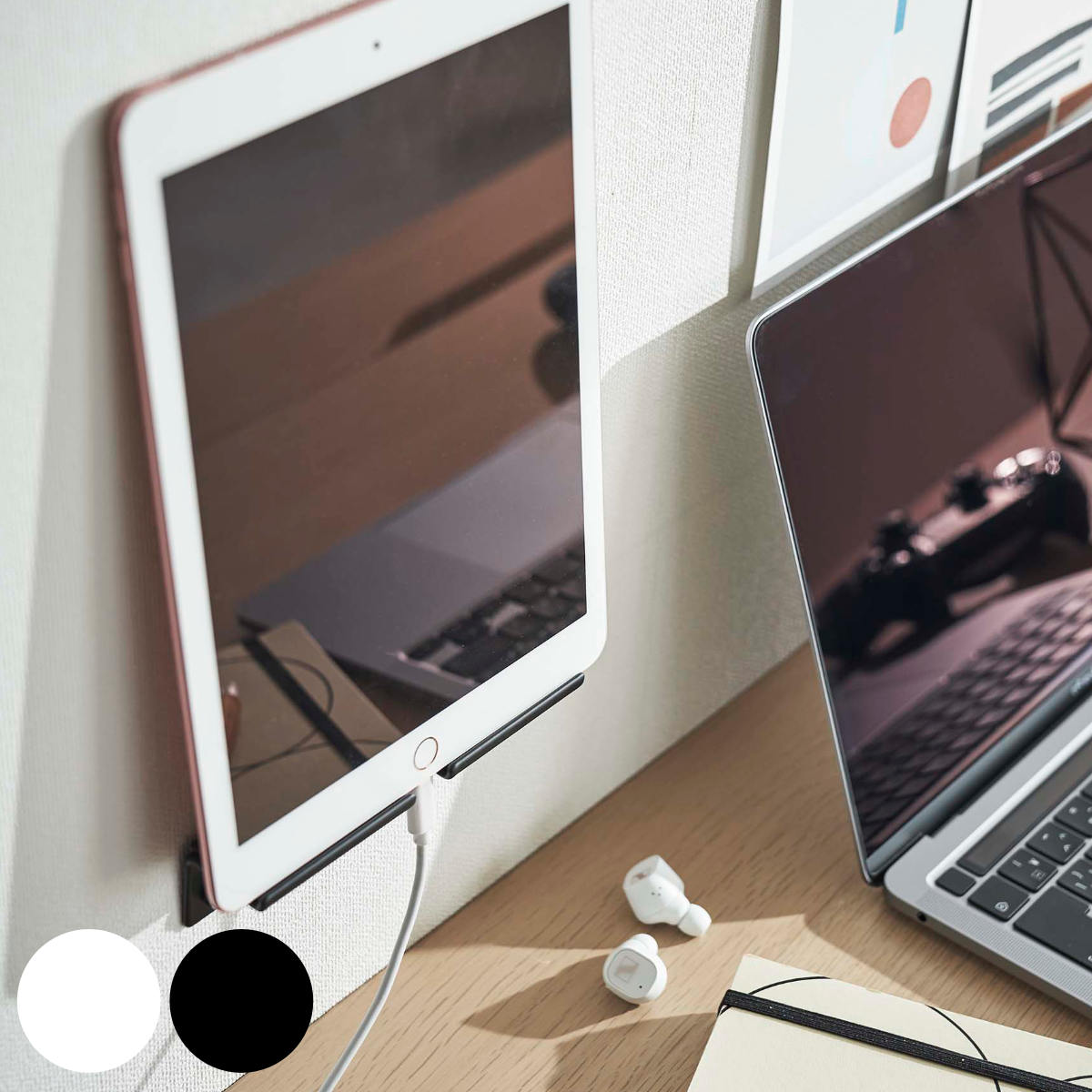 山崎実業 tower ウォール スマートフォンホルダー タワー ( 4903208058957 タワーシリーズ スマホスタンド タブレットスタンド ipadスタ...