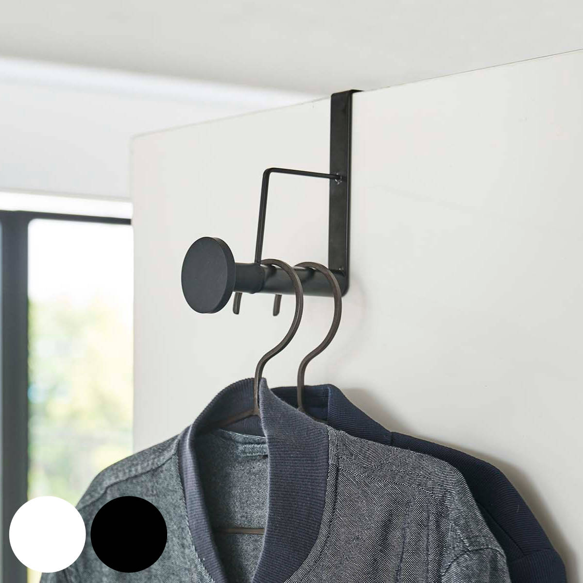 山崎実業 smart 滑り止め付きドアハンガー スマート ロング ( 4903208059701 スマートシリーズ ハンガーフック ドアハンガー ドアフック ド...