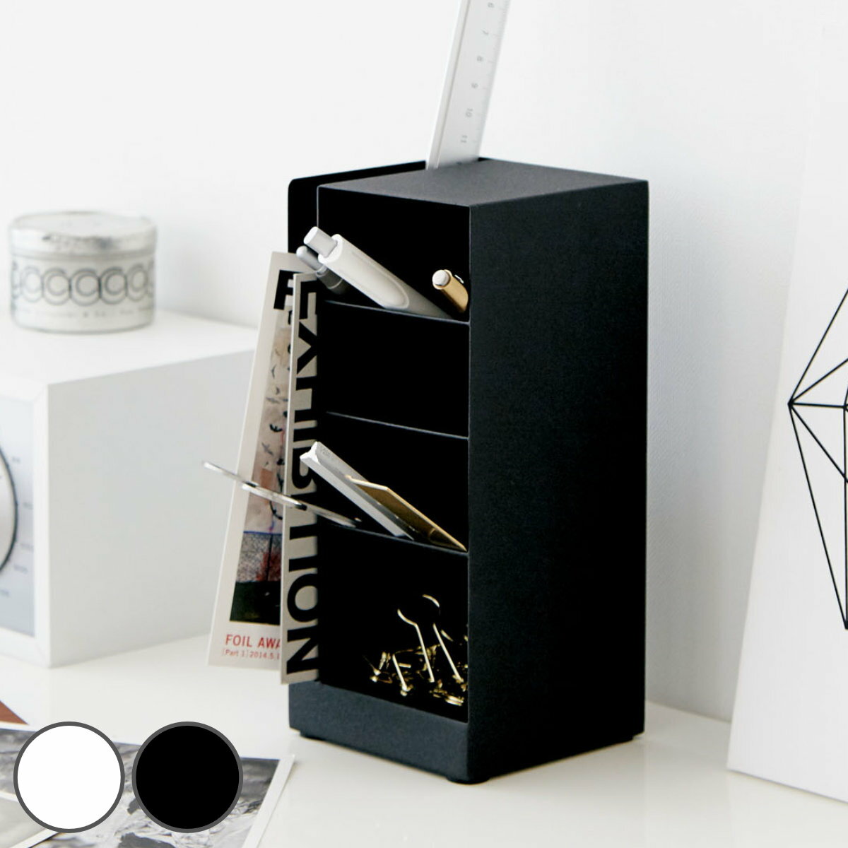 【レビュー特典付き】 山崎実業 tower ペンスタンド タワー ( 4903208033190 タワーシリーズ ペン立て 小物収納 文具収納 ペンホルダー お...