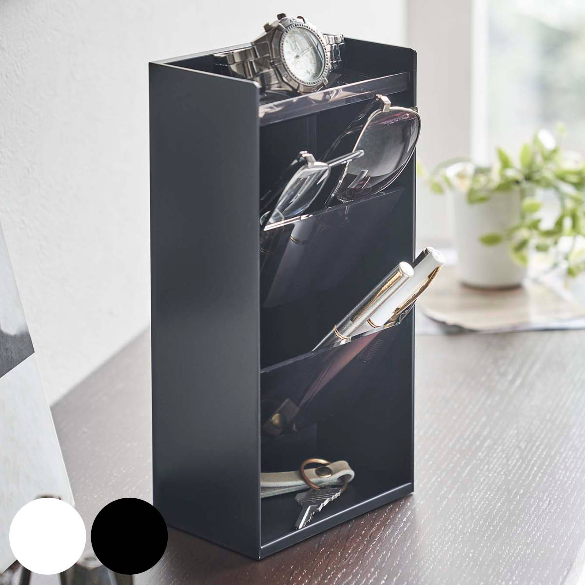 山崎実業 tower サングラス&アクセサリー立体収納ケース タワー 4段 ( 4903208056052 タワーシリーズ アクセサリーケース サングラスケース...