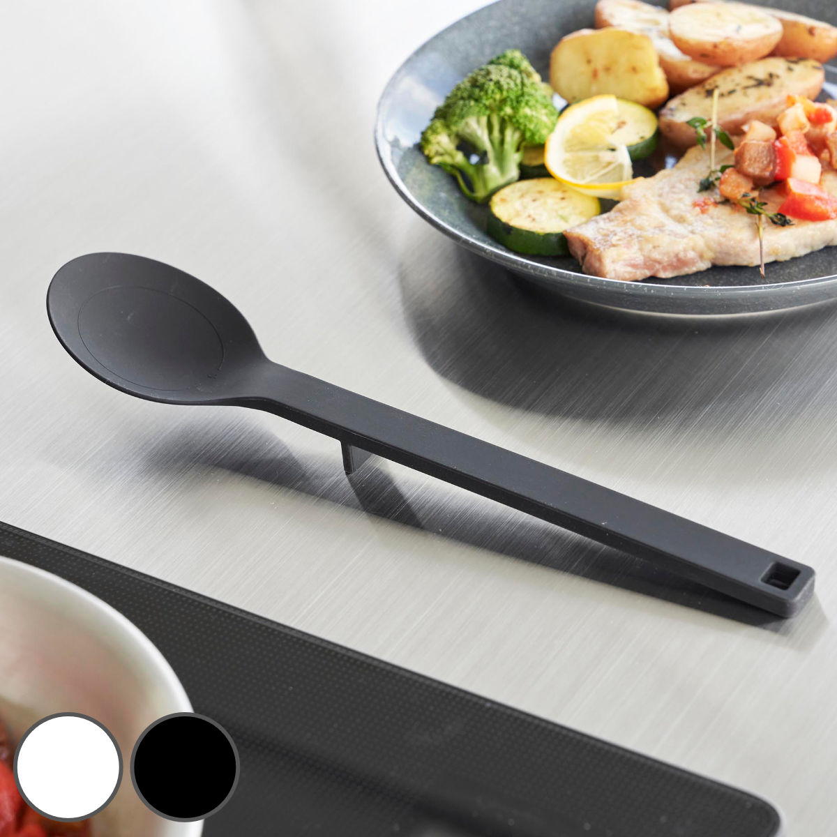 山崎実業 tower シリコーン調理スプーン タワー S （ 4903208015967 タワーシリーズ 調理スプーン シリコン調理スプーン スプーン シリコン 食洗機対応 シリコンスプーン 調理用スプーン スパチュラ 耐熱 キッチンツール コンパクト ）【39ショップ】