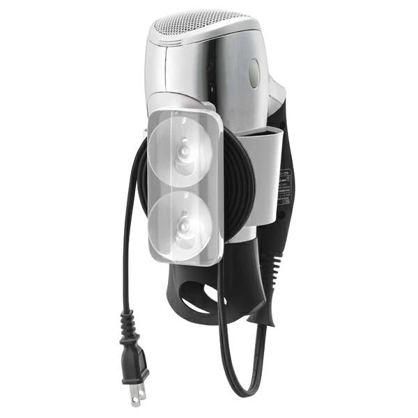 山崎実業 ウォールドライヤーホルダー ボーテス （ 4903208075848 ドライヤー収納 ドライヤー 収納 ホルダー 吸盤 鏡 ミラー ドライヤー置き ドライヤースタンド コード収納 洗面台 収納グッズ ）【39ショップ】 interior-palette-10093037 インテリアパレット サンプル画像3