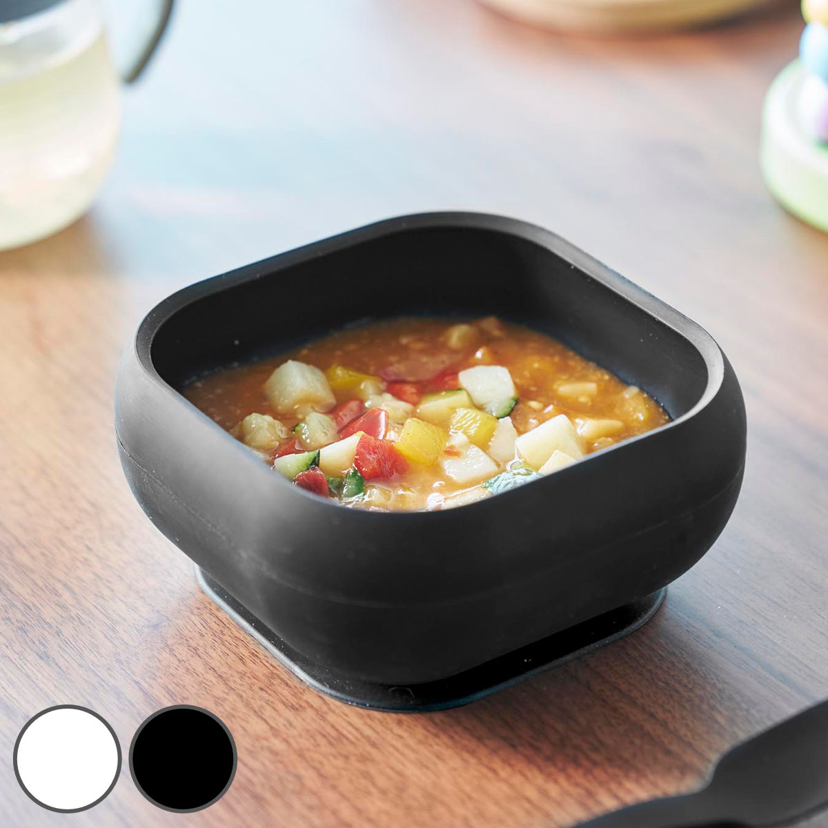 山崎実業 tower 吸盤付きシリコーンベビーフードボウル フードトレー タワー ( 4903208100472 タワーシリーズ 吸盤付き シリコーンベビーフー...