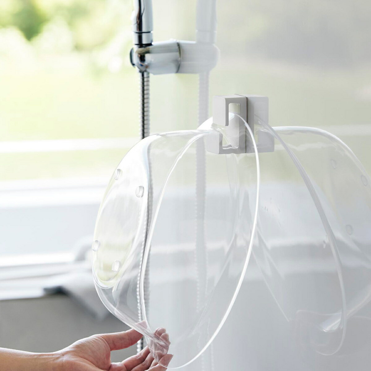 山崎実業 MIST フィルムフック湯おけホルダー ミスト （ 4903208102810 ミストシリ ...