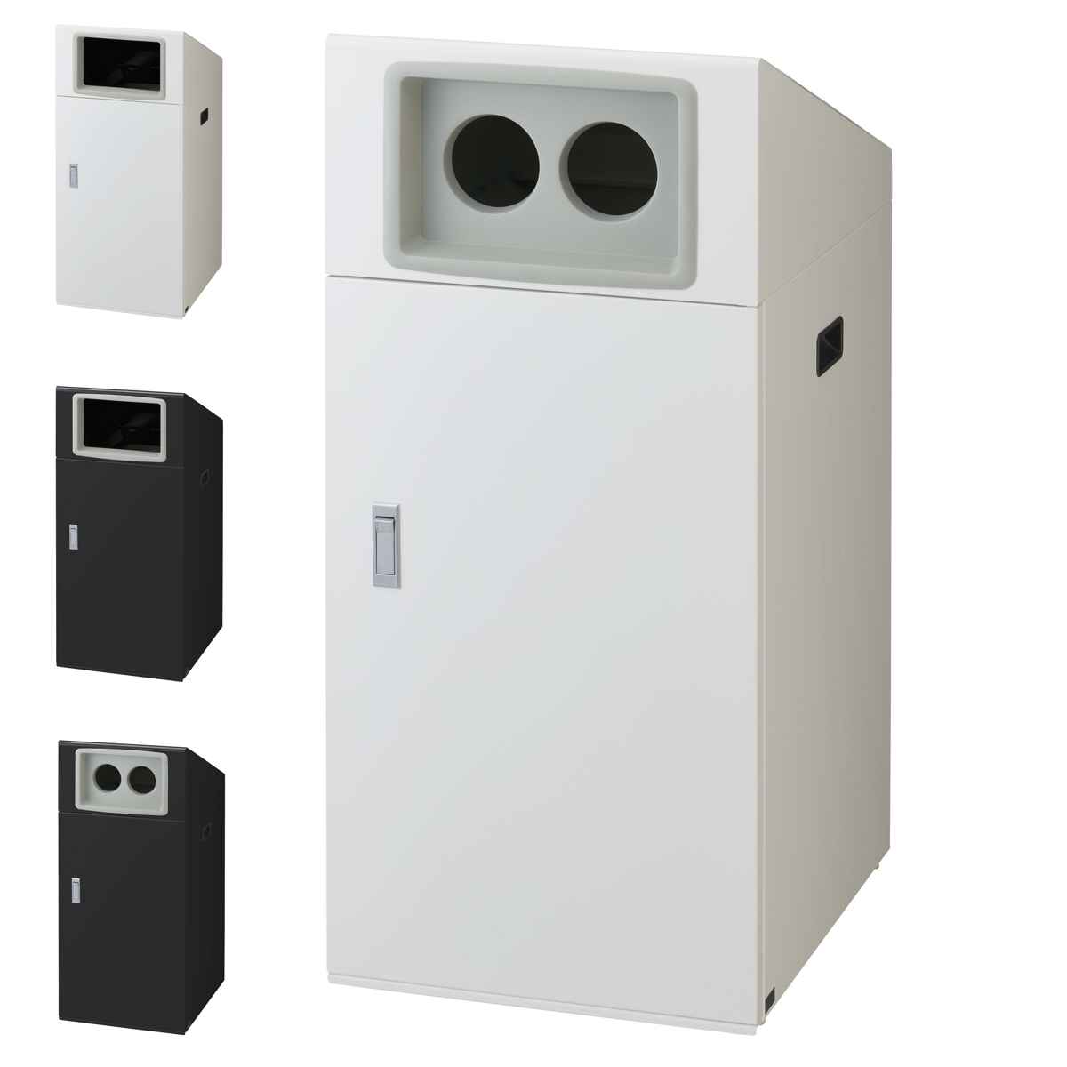 ゴミ箱 リサイクルボックスNTO-90 90L スリム 屋外用 （ 法人限定 山崎産業 業務用 ダストボックス 分別 ごみ箱 幅44 分別シール付き 9..