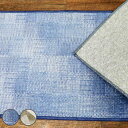 キッチンマット 幾何学 カレ インテリアマット 45×120cm ( 45cm 120cm 滑り止め 床暖房対応 ホットカーペット対応 洗える おしゃれ キッチ...
