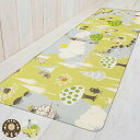 キッチンマット ムーミン PVCキッチンマット 45×120cm ( 拭ける PVC 45cm 120cm キッチン 台所 マット インテリアマット PVCマッ...