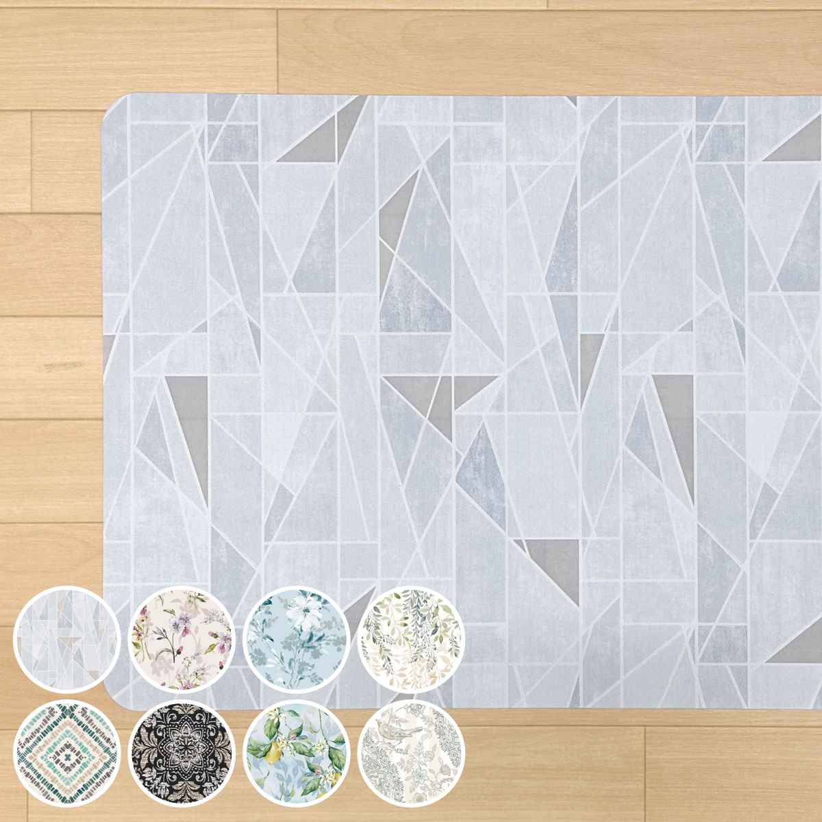 キッチンマット グラス クリアキッチンマット 45×120cm 180cm 240cm （ 床暖房対応 ホットカーペット対応 アルコール対応 透明 拭ける 45cm キッチン マット キッチンラグ 台所マット PVCマット 防水 おしゃれ クリア 傷防止 ）【39ショップ】